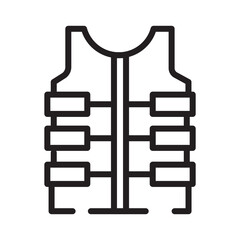 Soldier Vest Safety Line Icon