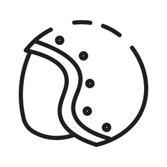 Helmet Safety Work Line Icon