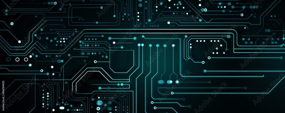 Aufkleber modern circuit board design in vector format