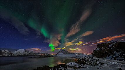 Northern Lights. A colourfull explotion