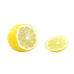 Lemon isolated on white background