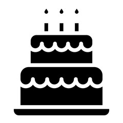 cake, birthday cake icon
