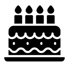 cake, birthday cake icon

