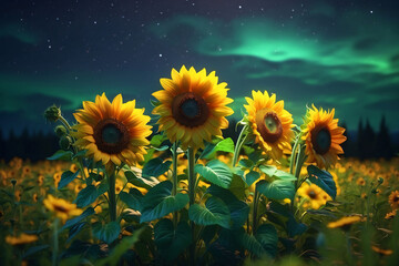 The beauty of sunflowers