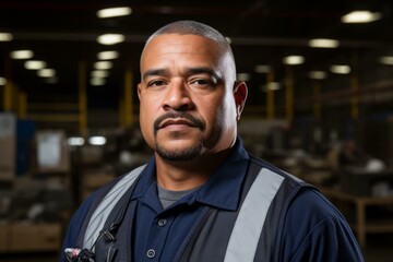 Fototapeta premium Portrait of a warehouse worker