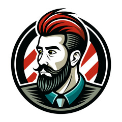 men hair salon logo