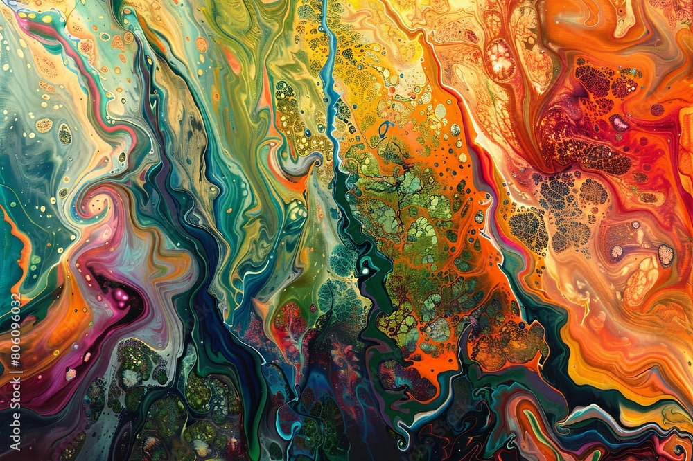 Poster immerse yourself in the captivating world of abstract art, where conventional boundaries blur and ar