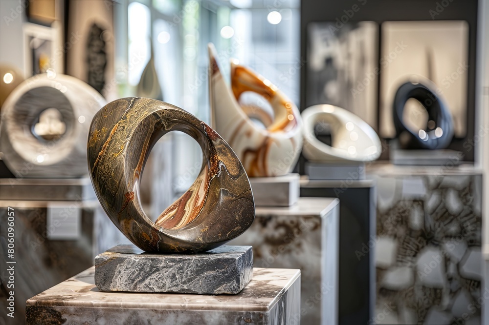 Poster immerse yourself in the captivating world of abstract art, where conventional boundaries blur and ar
