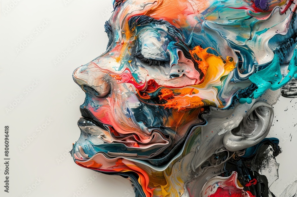 Poster experience the freedom of expression as artists play with form, color, and texture to create captiva