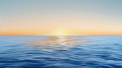 Obraz premium Tranquil Ocean Sunset