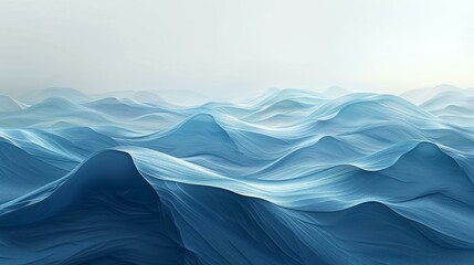 Blue and white ocean waves illustration