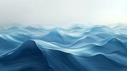 Obraz premium Blue and white ocean waves illustration