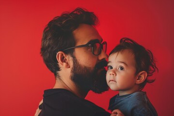Father's Day is celebrated worldwide to recognize the contribution that fathers and father figures make to the lives of their children on isolated background