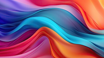 Obraz premium abstract wavy, silk background colorful gradient