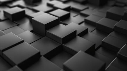 A black and white image of a black and white cube