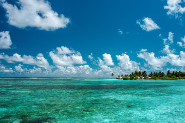 Dream vacation island in the Indian Ocean