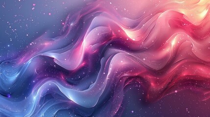 Obraz premium Colorful abstract painting with smooth fluid shapes