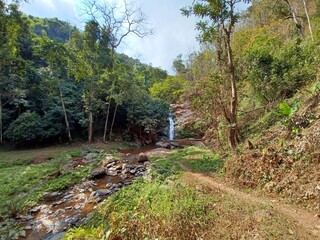 path of waterfall