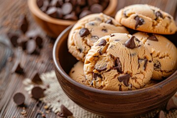 Decadent Chocolate Ice Cream Scoops in Bowl with Spoon - Dessert Close-Up. Generative AI.
. Beautiful simple AI generated image in 4K, unique.