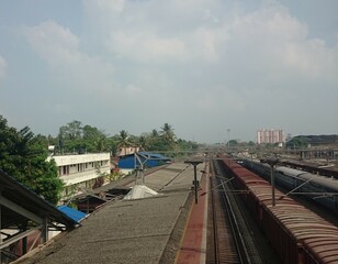 Naklejka premium Train station, Lonavla, India