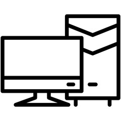 computer line icon