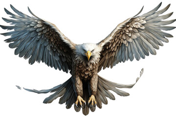 Obraz premium The bald eagle is a bird of prey found in North America. It is the national bird of the United States.