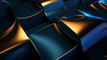 square Modern 3d Abstract Business blue Background - Powered by Adobe