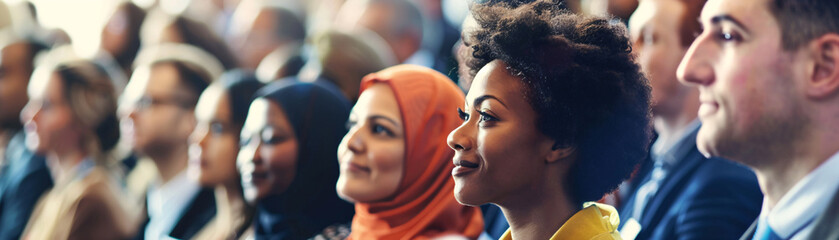 A group of people from diverse backgrounds participating in a global economic forum, discussing strategies for economic resilience and reform