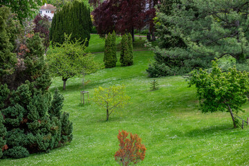 Le parc Bargoin à Clermont-Ferrand en Auvergne France