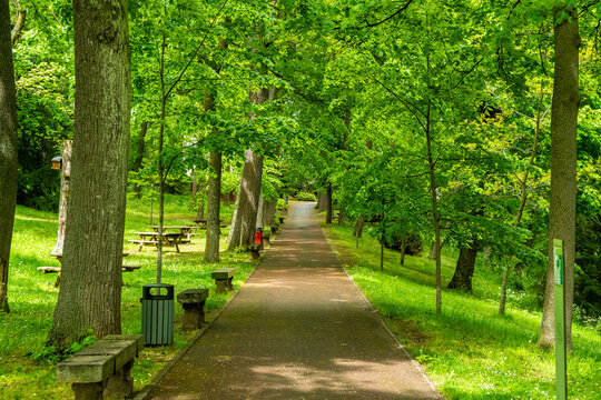 Le parc Bargoin &agrave; Clermont-Ferrand en Auvergne France