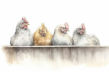 organic poultry, freerange chickens on an organic farm