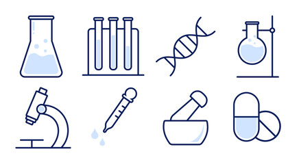 Chemistry Science Icons