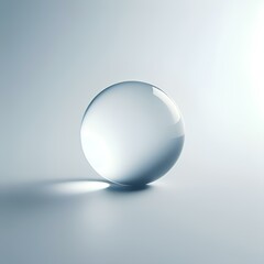 Glass Sphere isolated on white