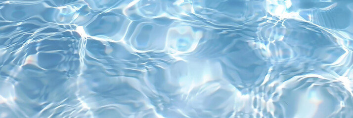 Obraz premium blue water wave texture background,Closeup of desaturated transparent clear calm water surface texture with splashes and bubbles. Trendy abstract nature background.white water surface,banner 