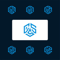 Hexagon logo design, CSS hexagon logo, develop, natural, luxury, modern, finance logo, strong logo