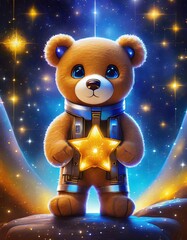 teddy bear with a gift