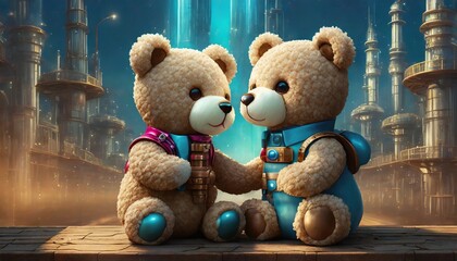 teddy bears with heart - 806116823