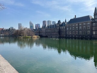 The Hague - Binnenhof with Skyline