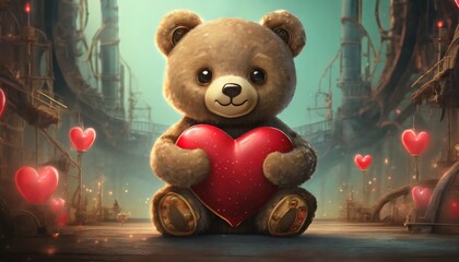 teddy bear with heart - 806117200