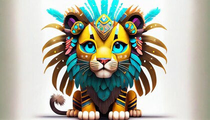 lion head mascot - 806117215