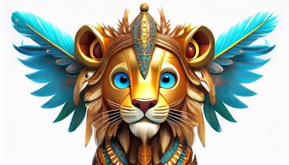 lion head mascot - 806117216