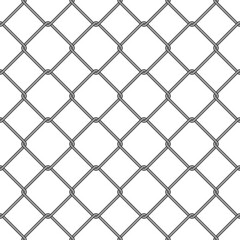wire fence seamless pattern transparent background illustration. metal material woven texture seamless for background, backdrop, industrial style no people.