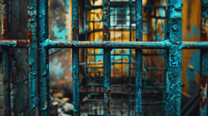 Background with rusty grid. Construction and industrial theme.