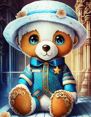 teddy bear in a hat - 806117841