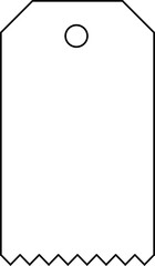 Tag label for prices and discounts.