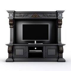 Entertainment center charcoal