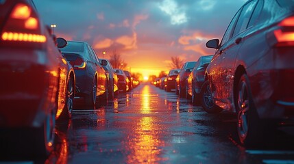 Dealer Vehicles in Stock at Sunset
