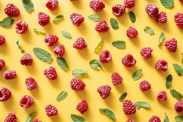 Close-up of vibrant red raspberries with intricate textures on a dark background. Phone wallpaper. . Beautiful simple AI generated image in 4K, unique.
