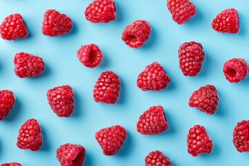 Raspberry close-up shot from above with deep shadows. Beautiful simple AI generated image in 4K, unique.