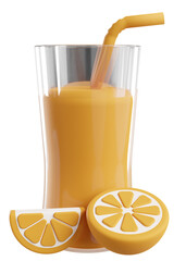 3d summer fresh drink
